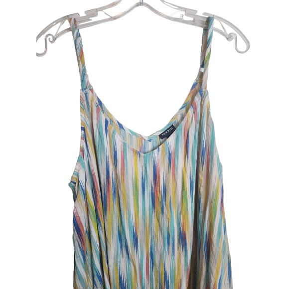 Torrid Vertical Stripe Crepe Tank, Size 5X - Picture 2 of 6